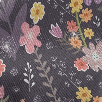 Childlike Fantasy Flowers Standard Corduroy