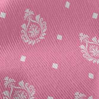 Royal Ornate Flowers Standard Corduroy