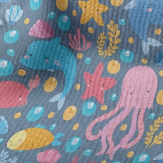 Cartoon Dolphin Jellyfish Whal Terry