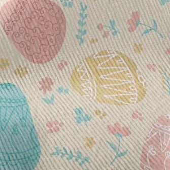 Easter Painted Eggs Standard Corduroy