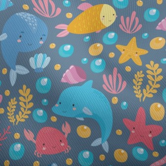 Cartoon Dolphin Jellyfish Whal Dobby