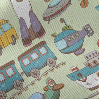 Sea, Land And Air Transportati Standard Corduroy
