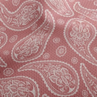 Warm Paisley Flower Athletic Mesh Flat Back
