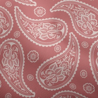 Warm Paisley Flower Dobby