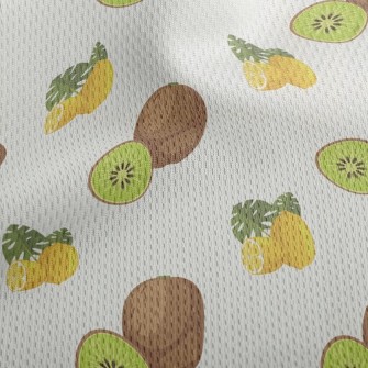 Kiwi And Lemon Athletic Mesh Flat Back