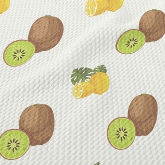 Kiwi And Lemon Birdseye Piqué