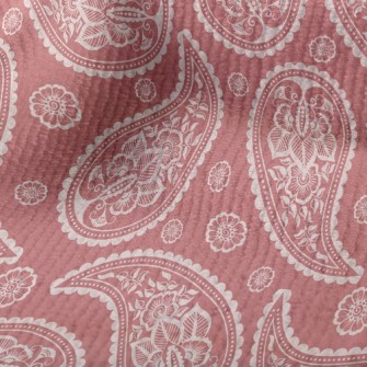 Warm Paisley Flower Terry