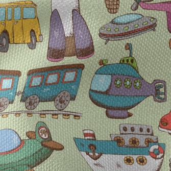 Sea, Land And Air Transportati Waterproof Canvas