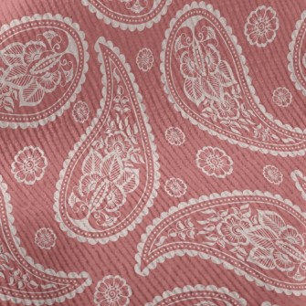 Warm Paisley Flower Standard Corduroy