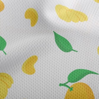 Peel Sweet Oranges Athletic Mesh Flat Back