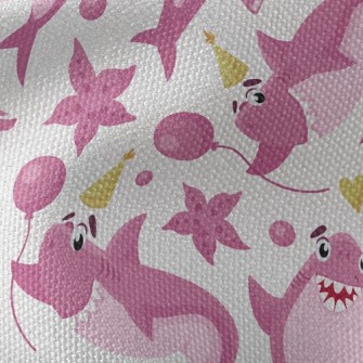 Cute Shark Family Waterproof Canvas