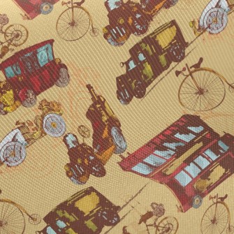 Retro Bus Vintage Car Twill