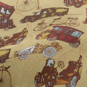 Retro Bus Vintage Car Performance Linen