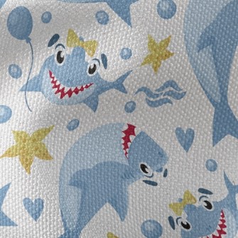 Laughing Great White Shark Waterproof Canvas