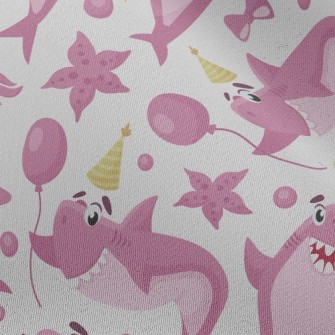 Cute Shark Family Chiffon