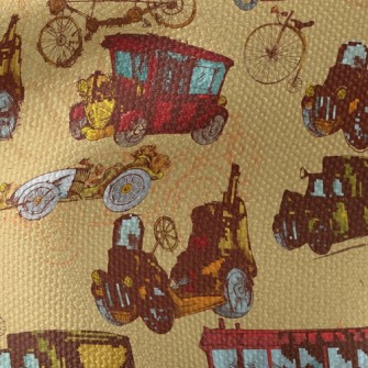 Retro Bus Vintage Car Waterproof Canvas