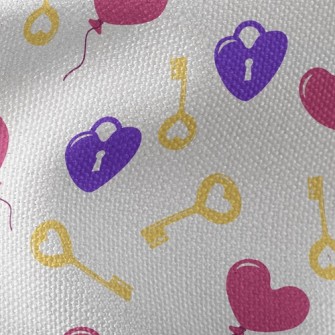 Love Lock Key Waterproof Canvas
