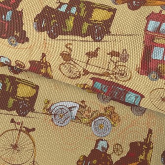 Retro Bus Vintage Car Waterproof Oxford
