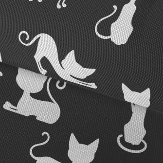 Lazy Cat Silhouette Waterproof Oxford