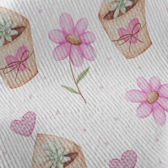 Love Succulent Potted Plant Standard Corduroy