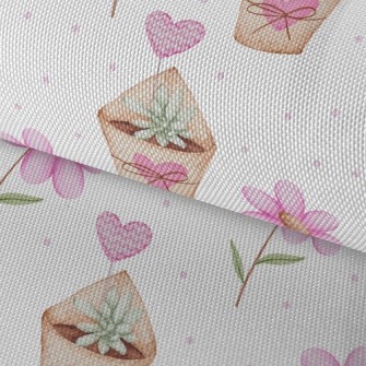 Love Succulent Potted Plant Waterproof Oxford