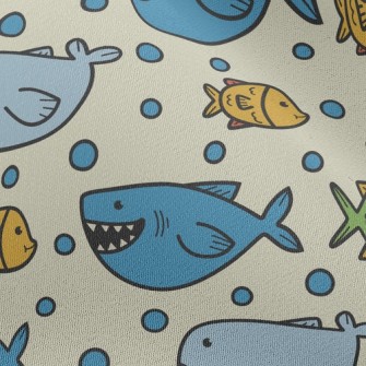 Funny Open Mouth Shark Chiffon
