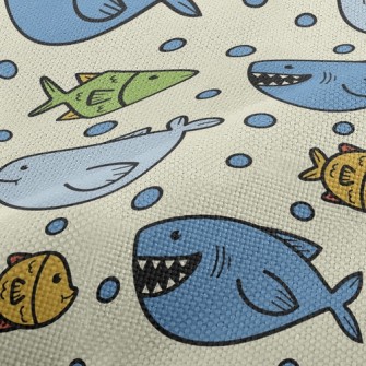 Funny Open Mouth Shark Performance Linen