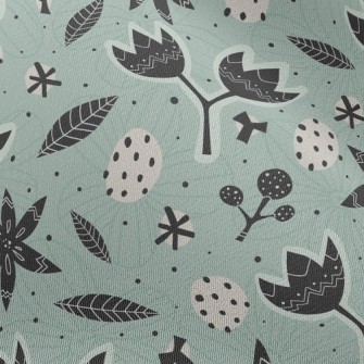 Psychedelic Totem Flowers Chiffon