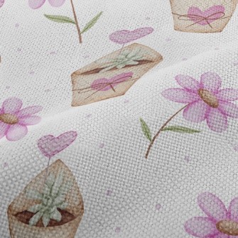 Love Succulent Potted Plant Performance Linen