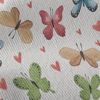 Love Flying Butterfly Standard Corduroy