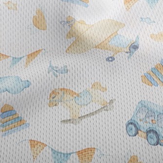Toy Car Airplane Trojan Athletic Mesh Flat Back
