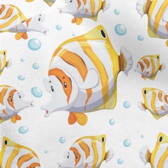 Pout Striped Fish Micro Fleece