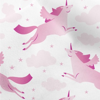 Elegant Flying Unicorn Micro Fleece