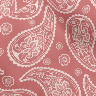 Warm Paisley Flower Micro Fleece