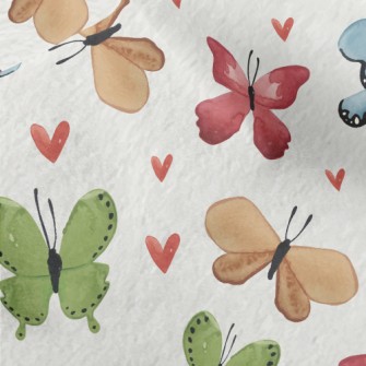 Love Flying Butterfly Micro Fleece