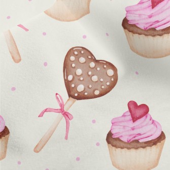 Chocolate Love Cookies Micro Fleece