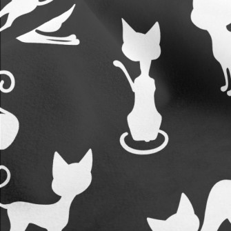 Lazy Cat Silhouette Micro Fleece