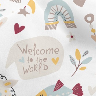 Welcome Baby Bedside Toys Micro Fleece