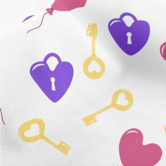 Love Lock Key Micro Fleece