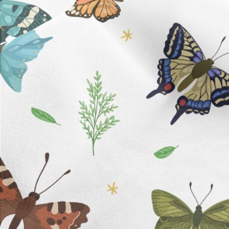 Butterflies Fluttering Micro Fleece