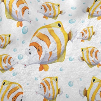 Pout Striped Fish Minky