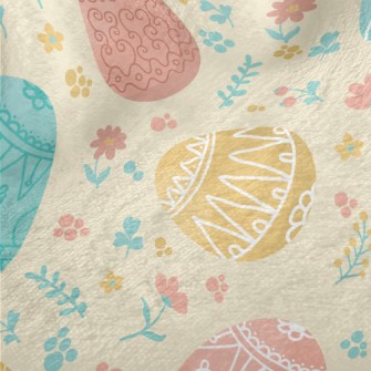 Easter Painted Eggs Minky