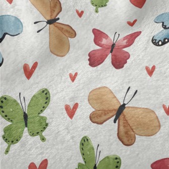 Love Flying Butterfly Minky