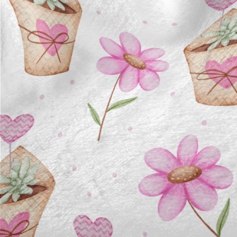 Love Succulent Potted Plant Minky