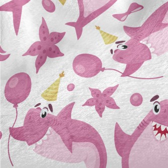 Cute Shark Family Minky