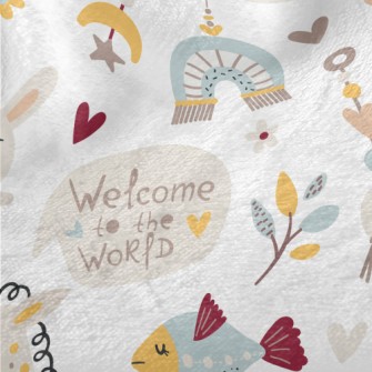 Welcome Baby Bedside Toys Minky