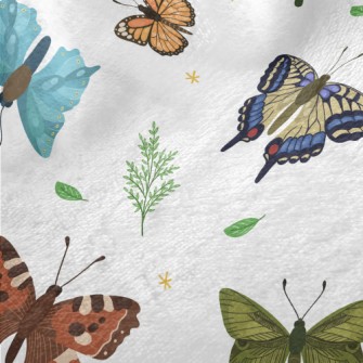 Butterflies Fluttering Minky