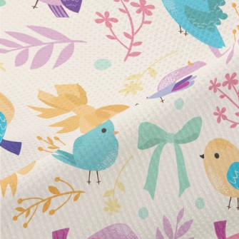 Gentle Bow Bird Piqué