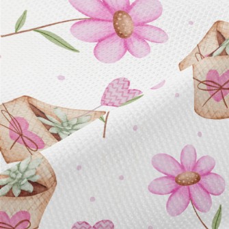 Love Succulent Potted Plant Piqué