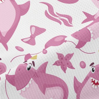 Cute Shark Family Piqué